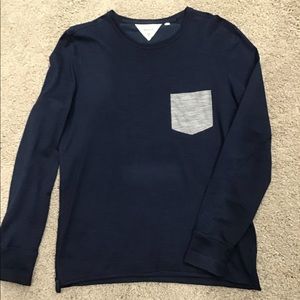 Men’s Rag & Bone long sleeve pocket tee